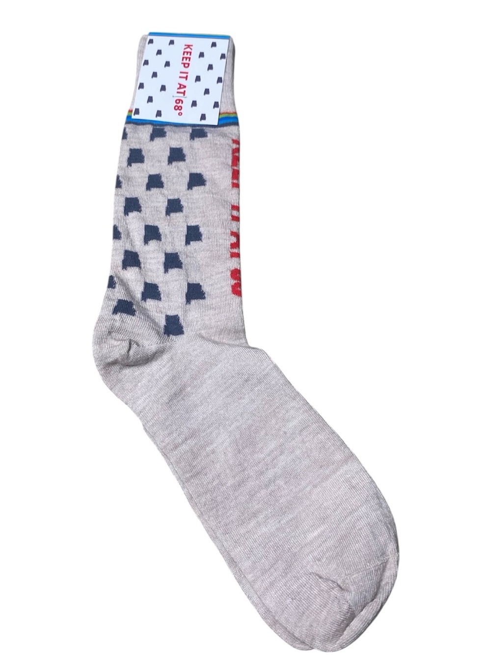 New! Alabama Wool Crew Socks Keep it at 68
